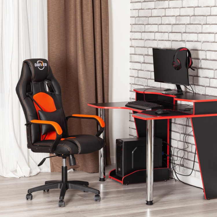 Кресло игровое Dominika 19301 черно-оранжевое купить,NaN
