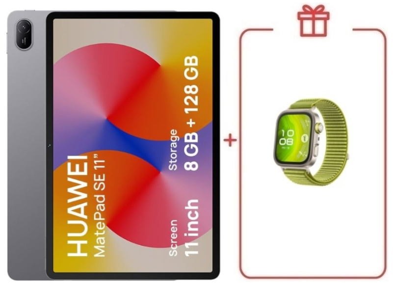 Планшет Huawei MatePad SE AGS6-W09 11 дюйм 8 Гб/128 Гб серый + подарок