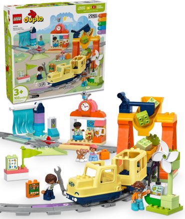 Конструктор LEGO Большой интерактивный пассажирский поезд, деталей 103 шт