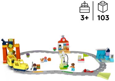 Конструктор LEGO Большой интерактивный пассажирский поезд, деталей 103 шт