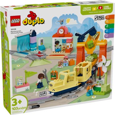 Конструктор LEGO Большой интерактивный пассажирский поезд, деталей 103 шт