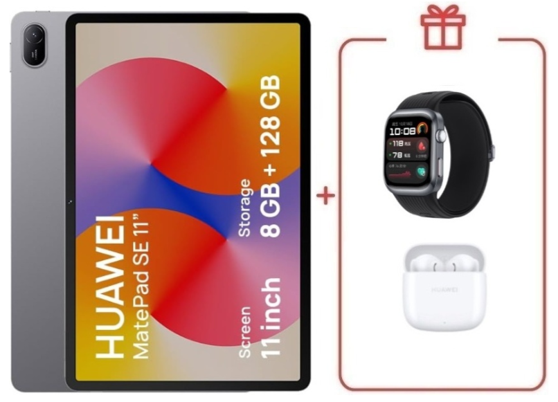 Планшет Huawei MatePad SE AGS6-W09 11 дюйм 8 Гб/128 Гб серый + подарок купить,NaN