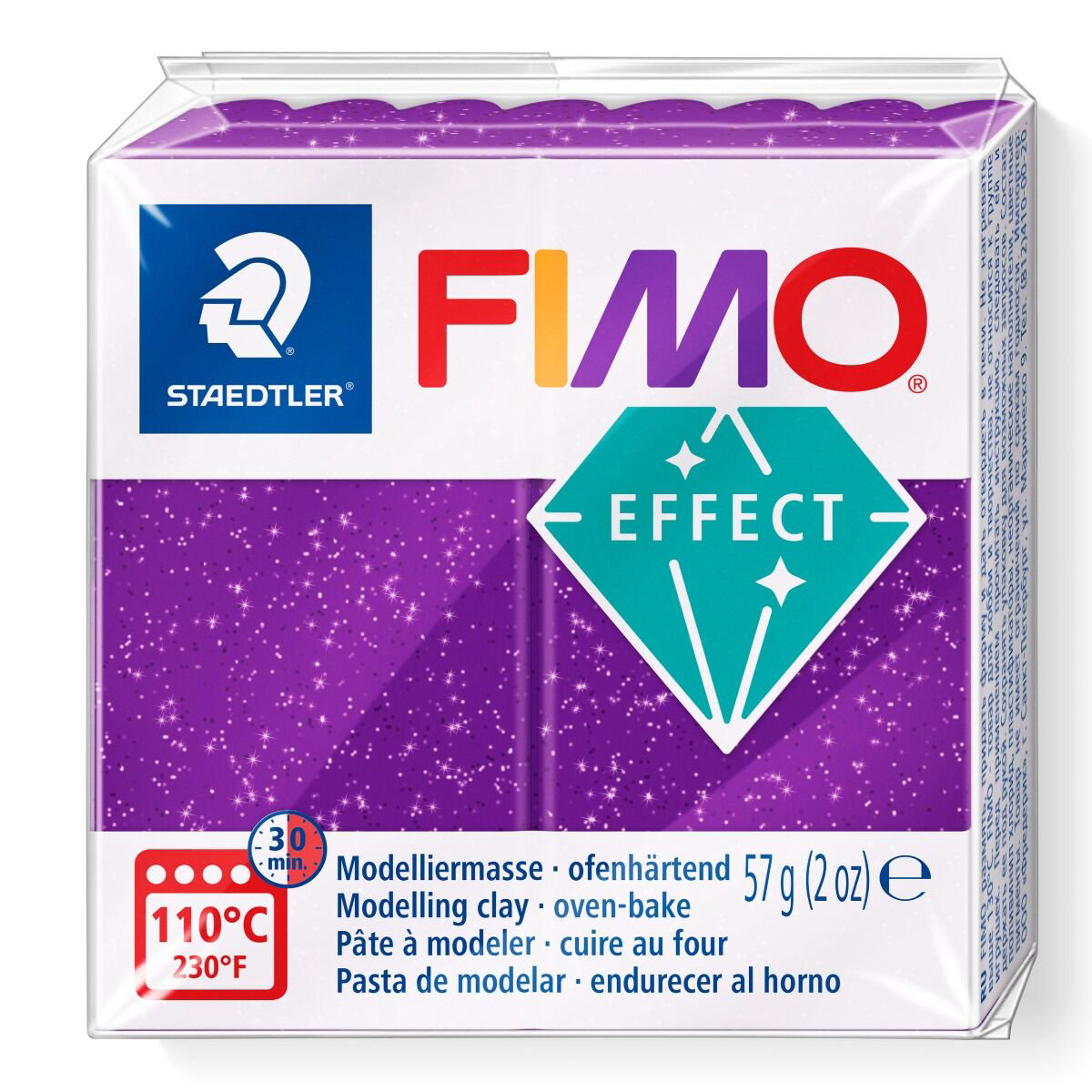 Полимерная глина Staedtler Fimo Effect lilac glitter 57гр купить,NaN