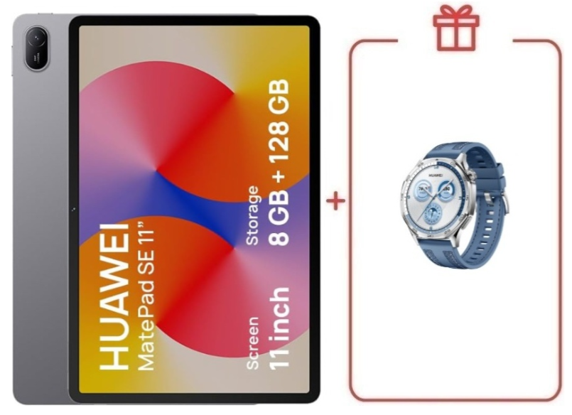 Планшет Huawei MatePad SE AGS6-W09 11 дюйм 8 Гб/128 Гб серый + подарок