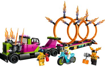 Конструктор LEGO Трюковый грузовик и огненное кольцо, деталей 479 шт