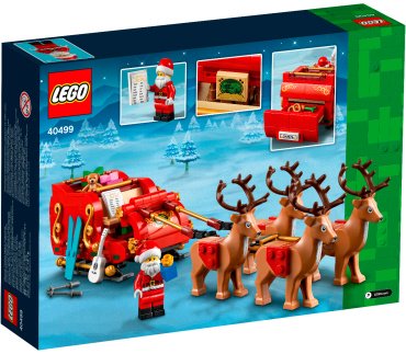 Конструктор LEGO Сани Санты Iconic, деталей 343 шт купить,0