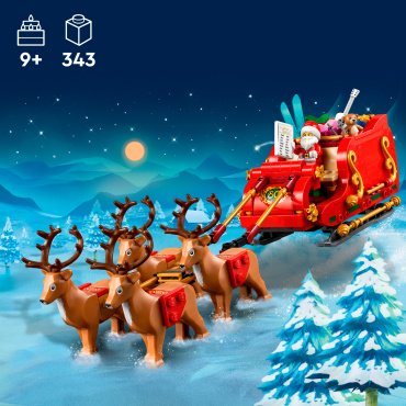 Конструктор LEGO Сани Санты Iconic, деталей 343 шт купить,0