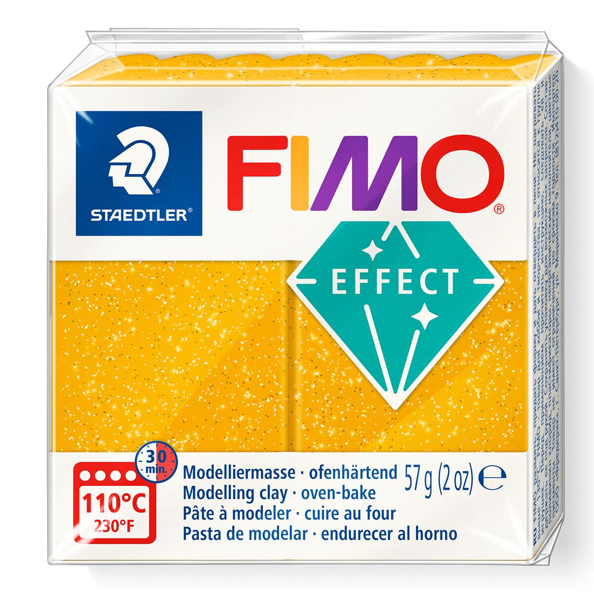 Полимерная глина Staedtler Fimo Effect gold glitter 57гр купить,NaN