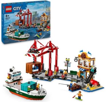Конструктор LEGO Морская гавань с грузовым судном, деталей 1226 шт - ForteMarket Конструктор LEGO Морская гавань с грузовым судном, деталей 1226 шт купить,0