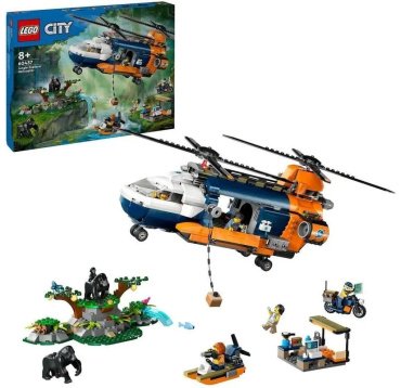 Конструктор LEGO Вертолет исследователя джунглей в лагере, деталей 881 шт