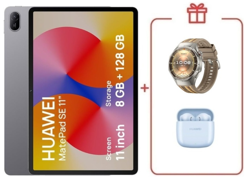 Планшет Huawei MatePad SE AGS6-W09 11 дюйм 8 Гб/128 Гб серый + подарок