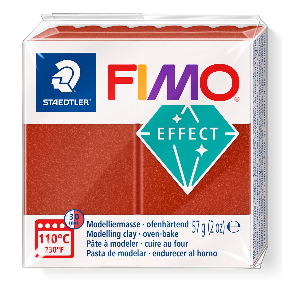 Полимерная глина Staedtler Fimo Effect copper metall 57гр купить,NaN