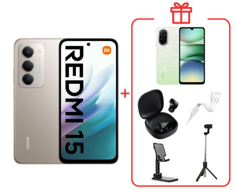 Смартфон Xiaomi Redmi 15 4G 6/128GB Titan Gray +подарок купить,NaN