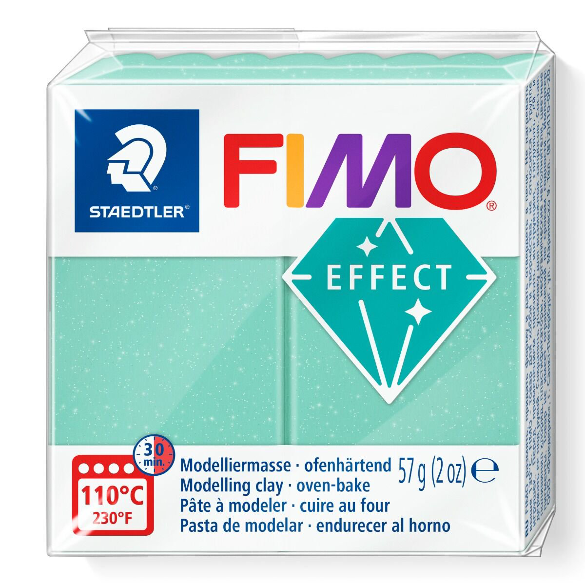 Полимерная глина Staedtler Fimo Effect jade green 57гр купить,NaN