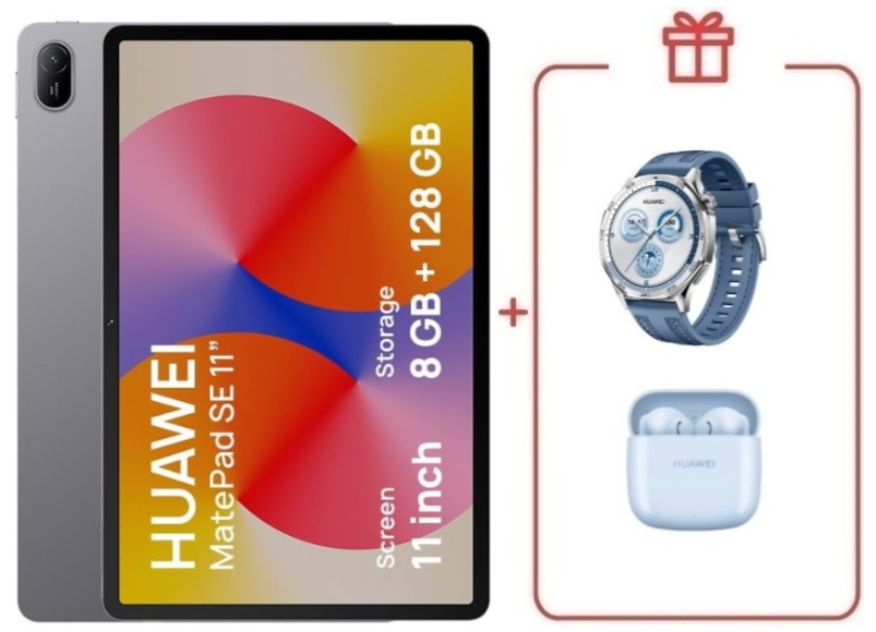 Планшет Huawei MatePad SE AGS6-W09 11 дюйм 8 Гб/128 Гб серый + подарок
