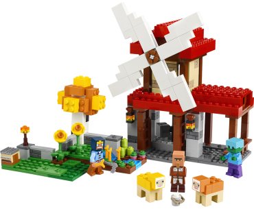 Конструктор LEGO Ферма с ветряной мельницей Minecraft, деталей 462 шт - ForteMarket Конструктор LEGO Ферма с ветряной мельницей Minecraft, деталей 462 шт купить,0