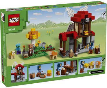 Конструктор LEGO Ферма с ветряной мельницей Minecraft, деталей 462 шт - ForteMarket Конструктор LEGO Ферма с ветряной мельницей Minecraft, деталей 462 шт купить,0