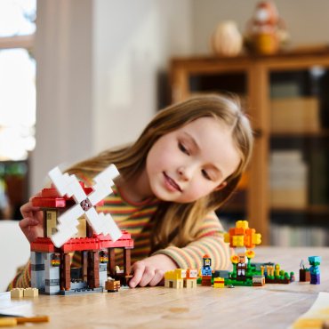 Конструктор LEGO Ферма с ветряной мельницей Minecraft, деталей 462 шт - ForteMarket Конструктор LEGO Ферма с ветряной мельницей Minecraft, деталей 462 шт купить,0