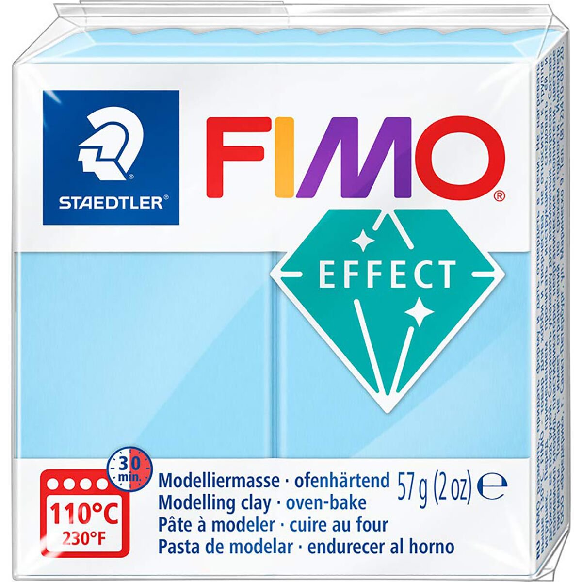 Полимерная глина Staedtler Fimo Effect aqua 57гр купить,NaN