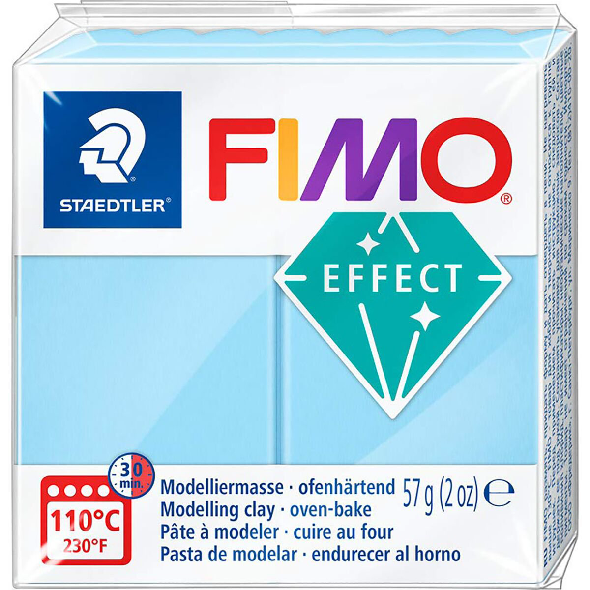 Полимерная глина Staedtler Fimo Effect aqua 57гр купить,NaN