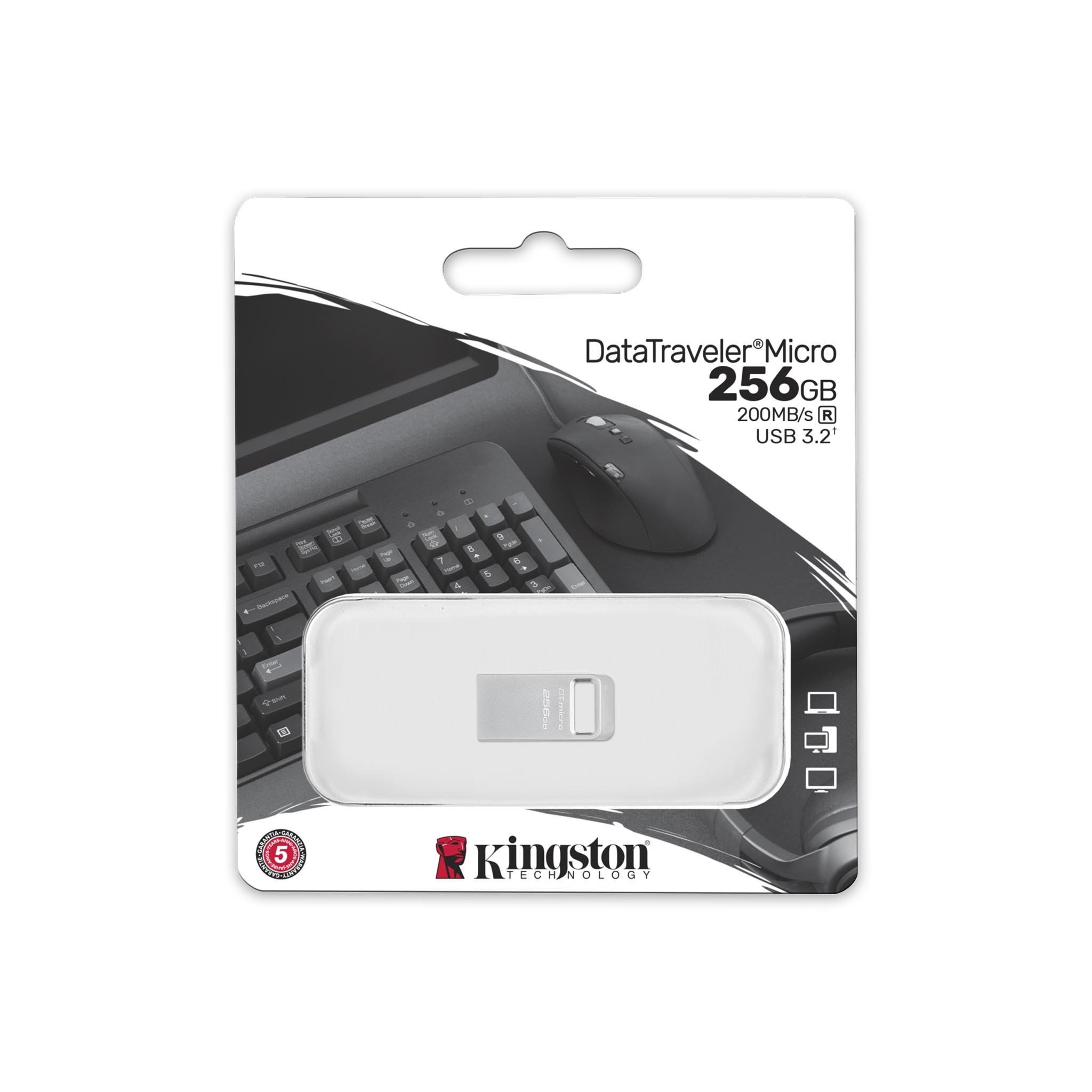 USB флешка Kingston DTMC3G2/256GB серебристая купить,0