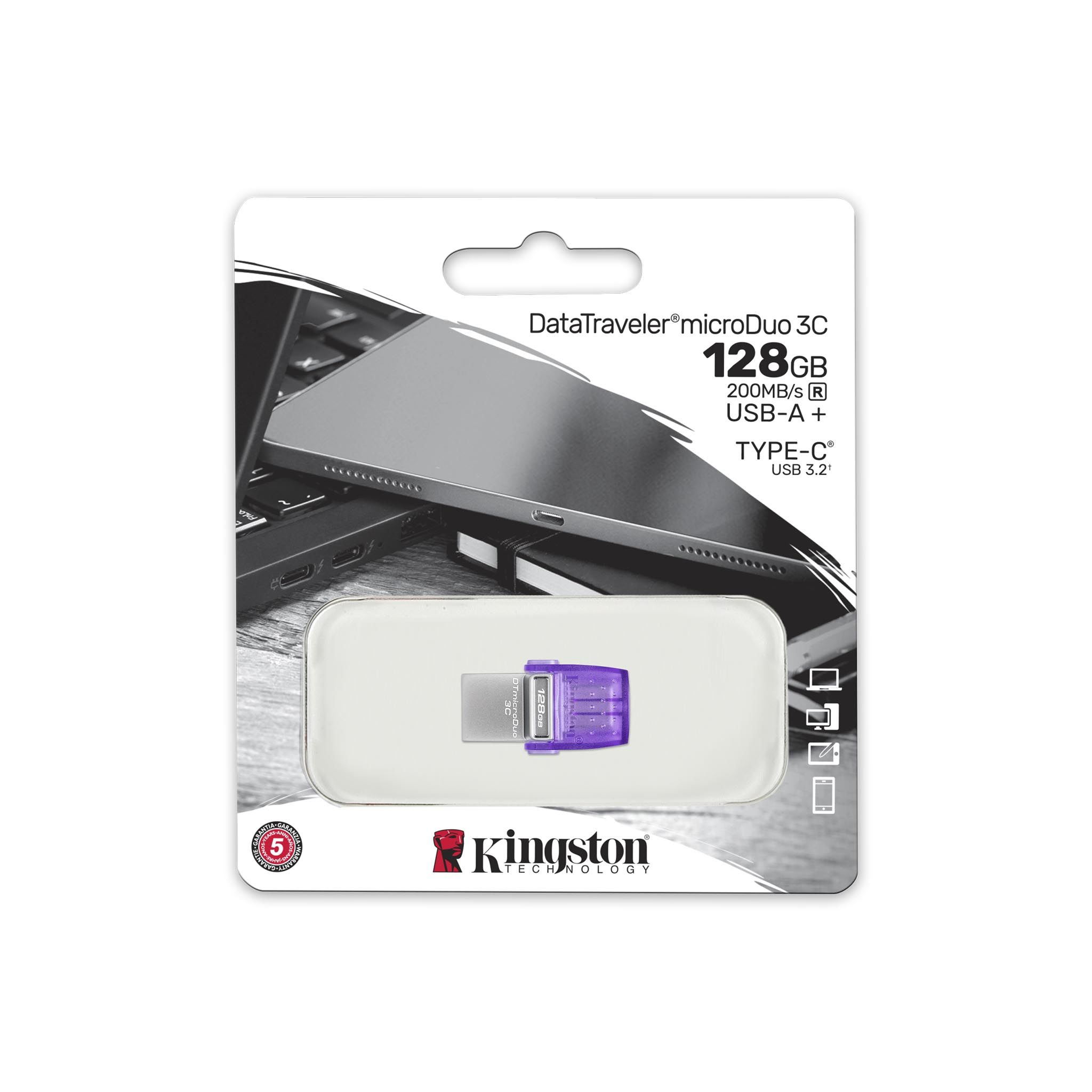USB флешка Kingston DTDUO3CG3/128GB фиолетовая купить,0