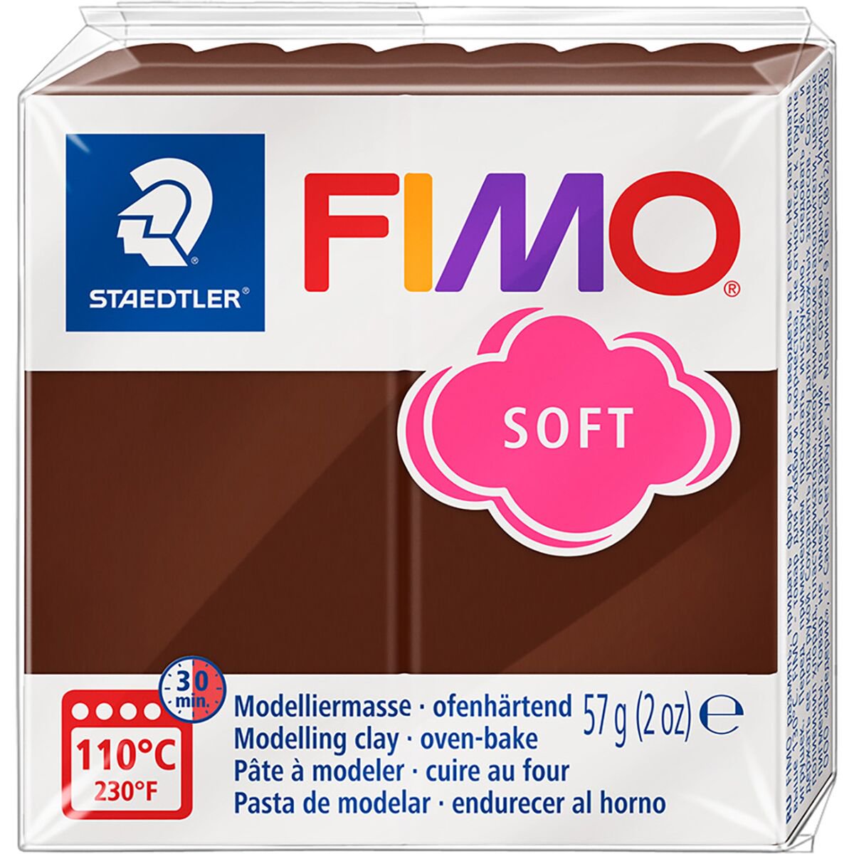Полимерная глина Staedtler Fimo soft chocolate 57гр купить,NaN