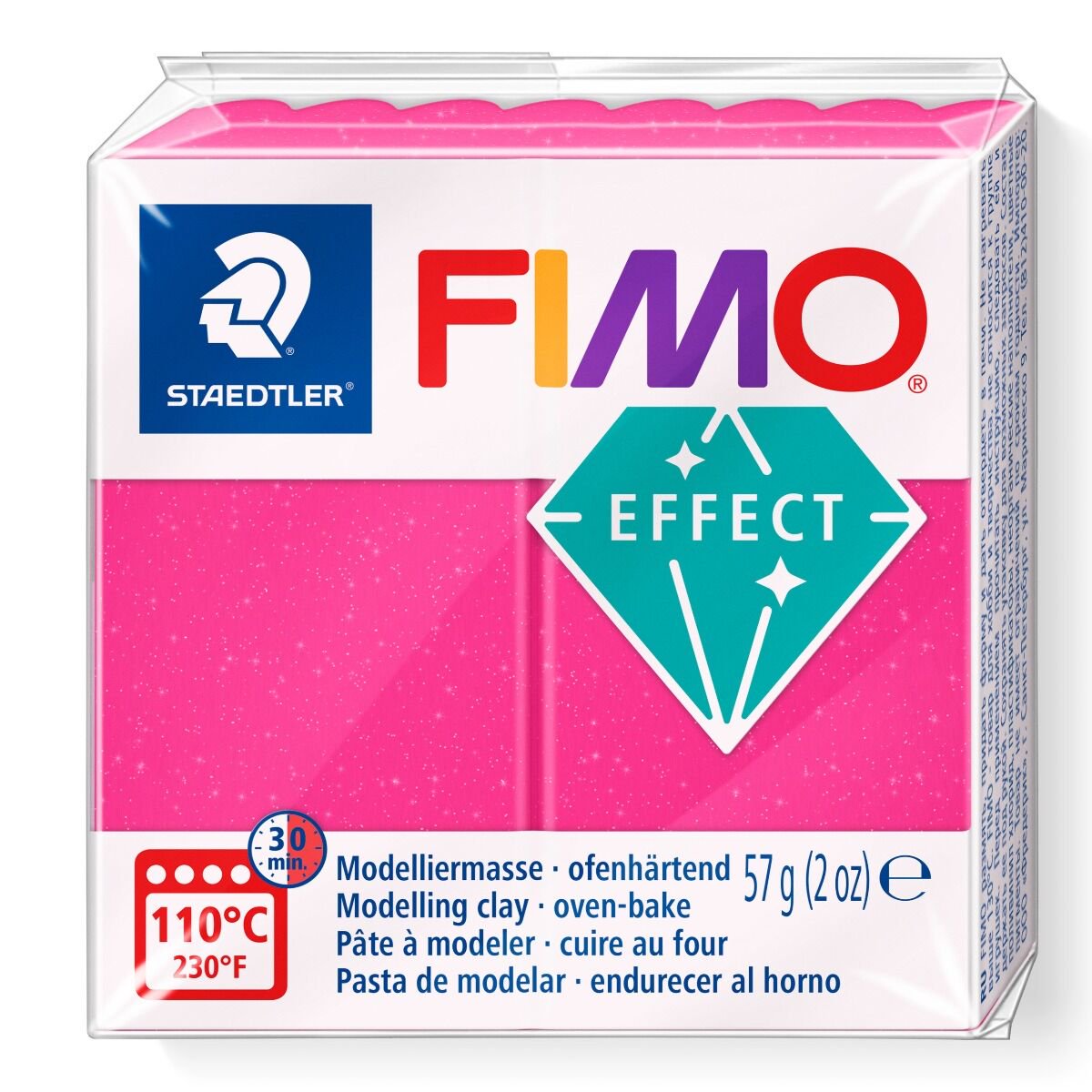 Полимерная глина Staedtler Fimo Effect ruby quartz 57гр купить,NaN