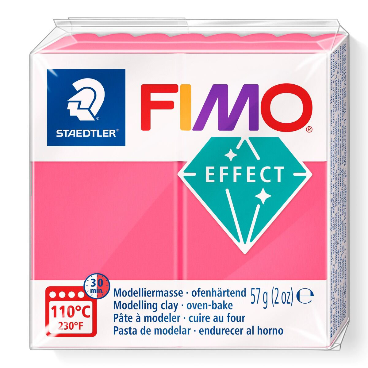 Полимерная глина Staedtler Fimo Effect translucent red 57гр купить,NaN