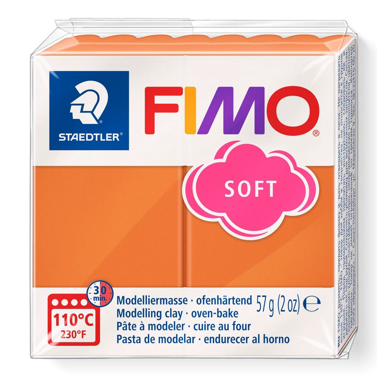 Полимерная глина Staedtler Fimo soft cognac 57гр купить,NaN