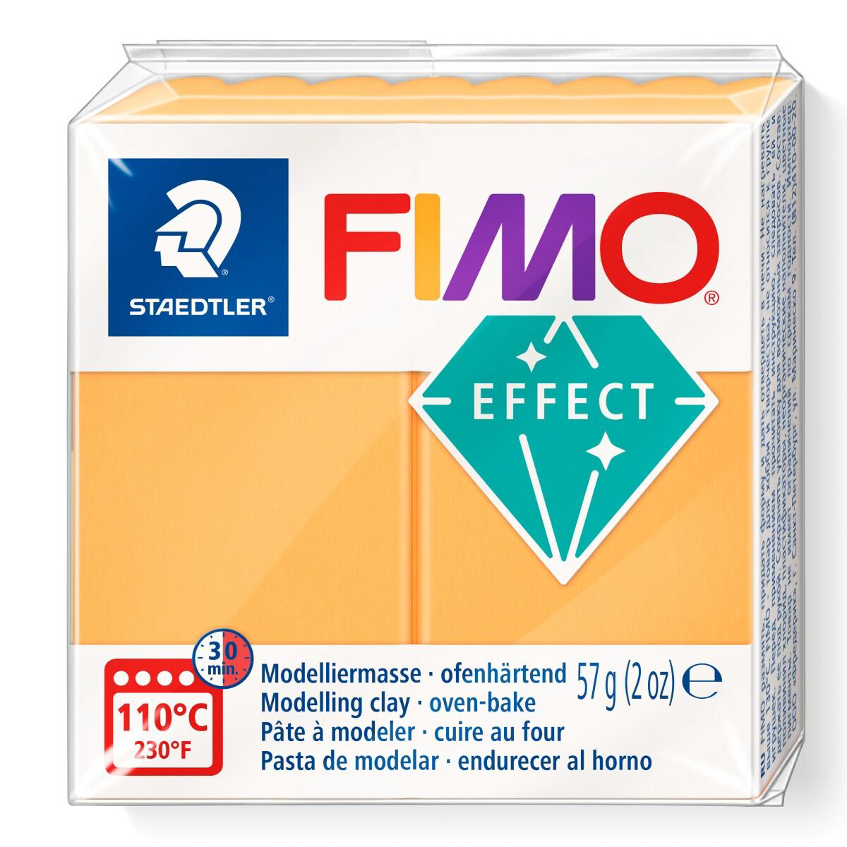 Полимерная глина Staedtler Fimo Effect neon orange 57гр купить,NaN