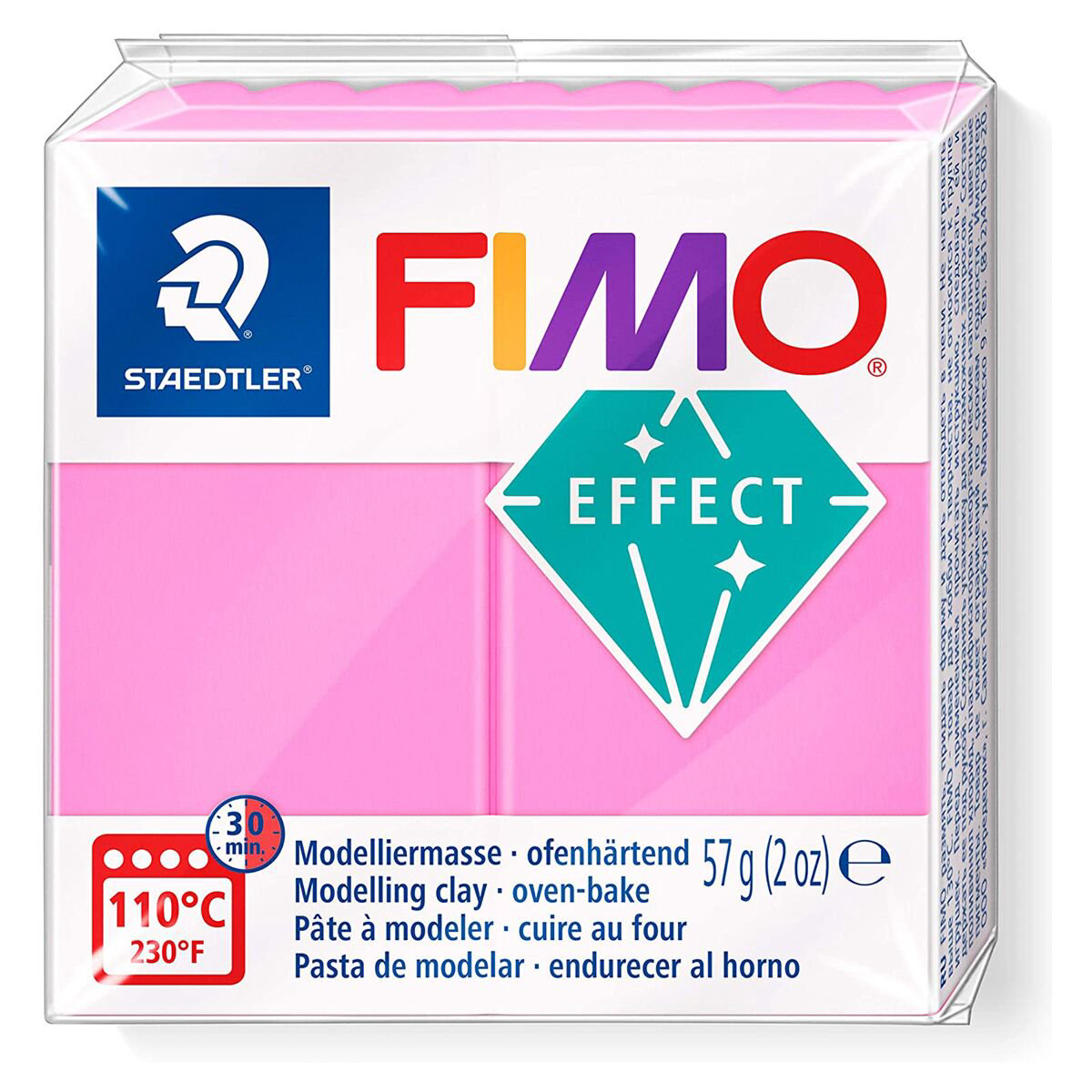 Полимерная глина Staedtler Fimo Effect neon fuchsia 57гр купить,NaN