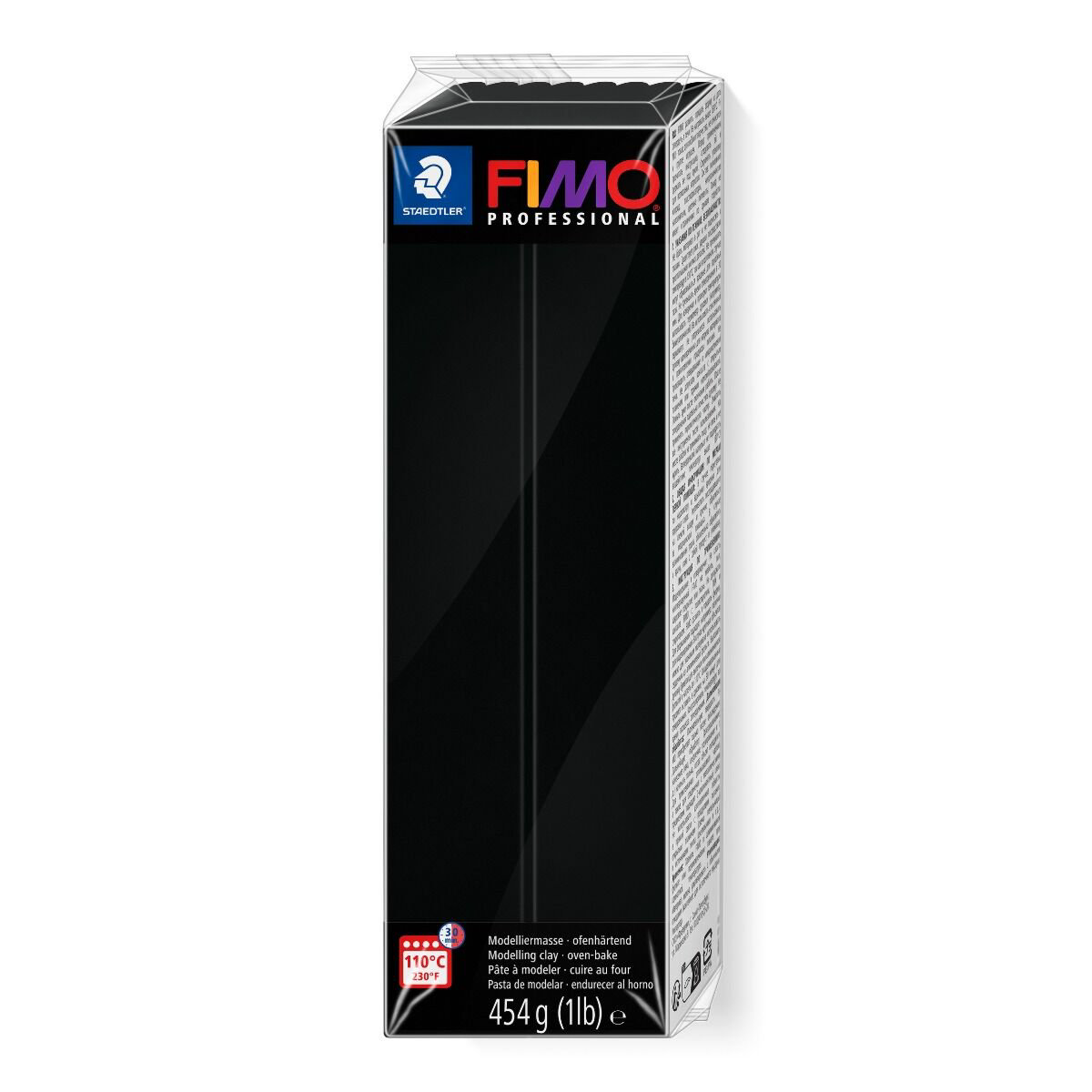 Полимерная глина Staedtler Fimo professional black 454гр купить,NaN