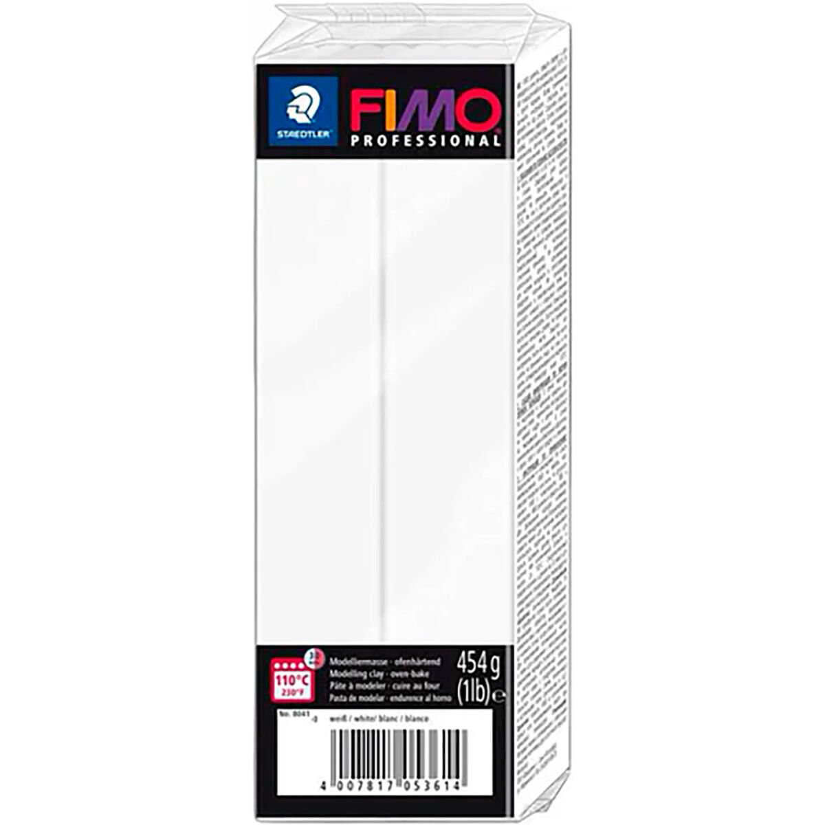 Полимерная глина Staedtler Fimo professional white 454гр купить,NaN