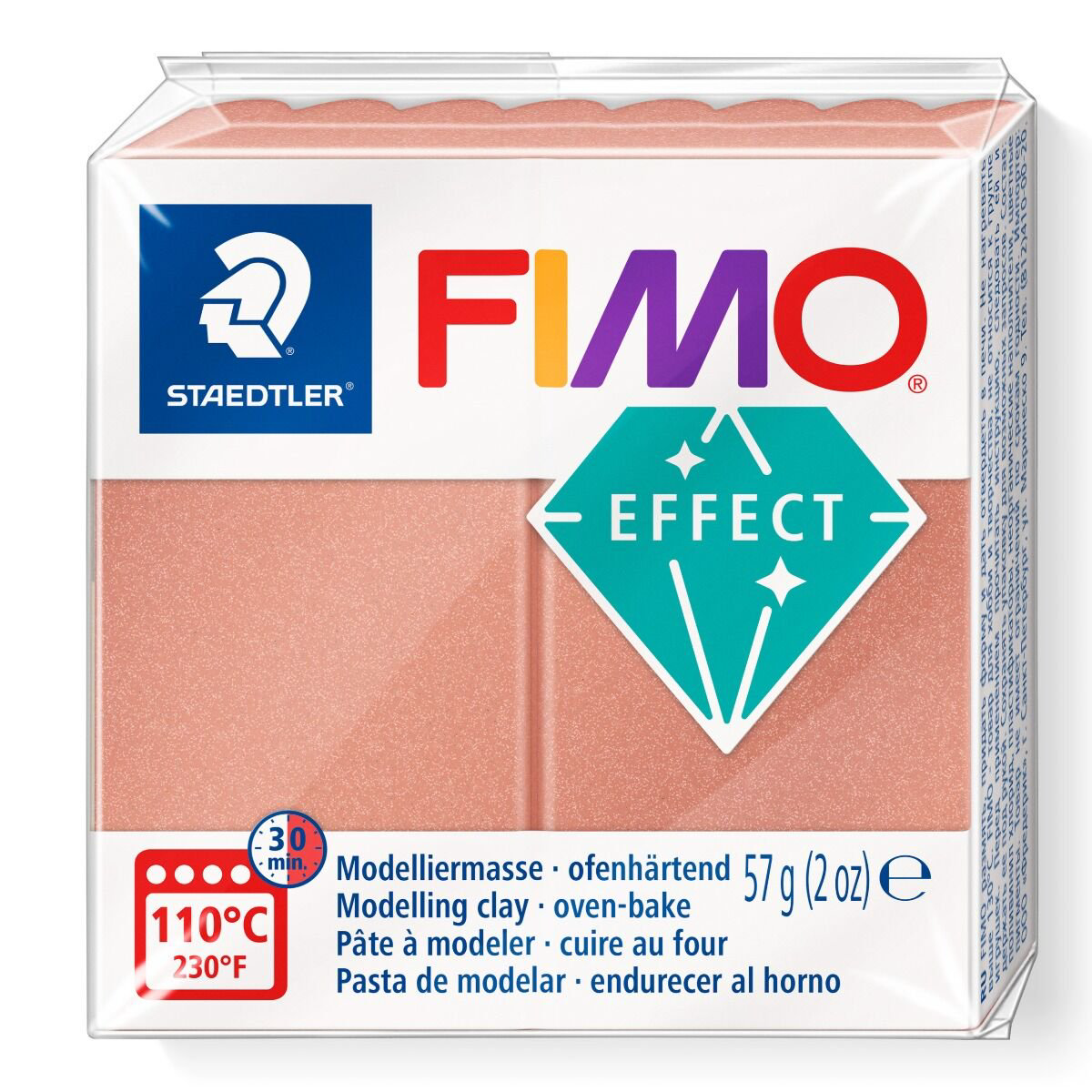Полимерная глина Staedtler Fimo Effect rose gold 57гр купить,NaN