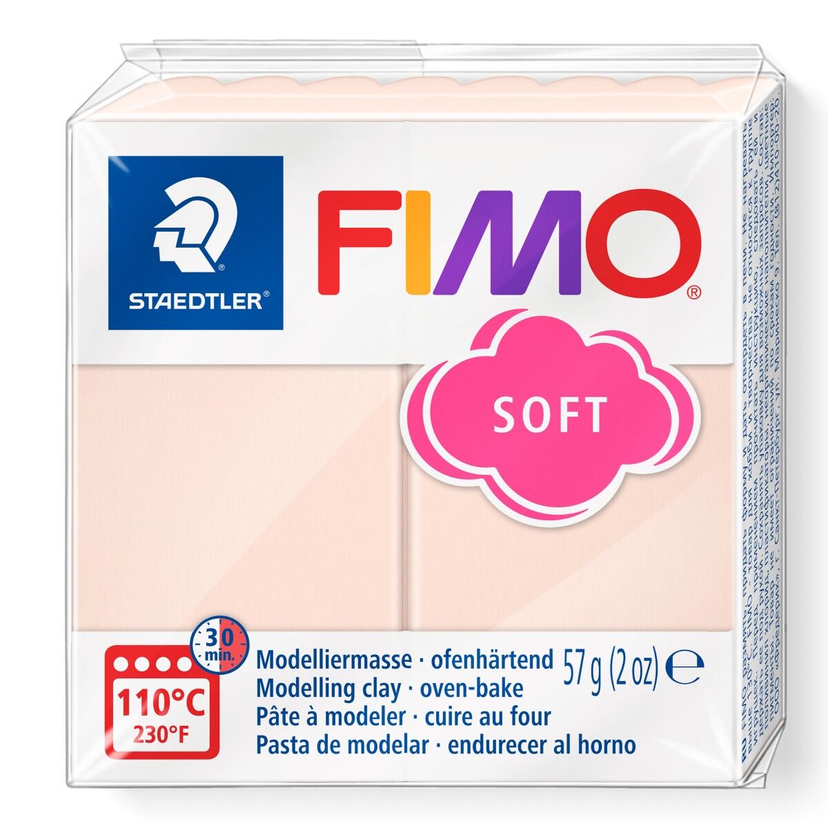 Полимерная глина Staedtler Fimo soft fresh light 57гр купить,NaN