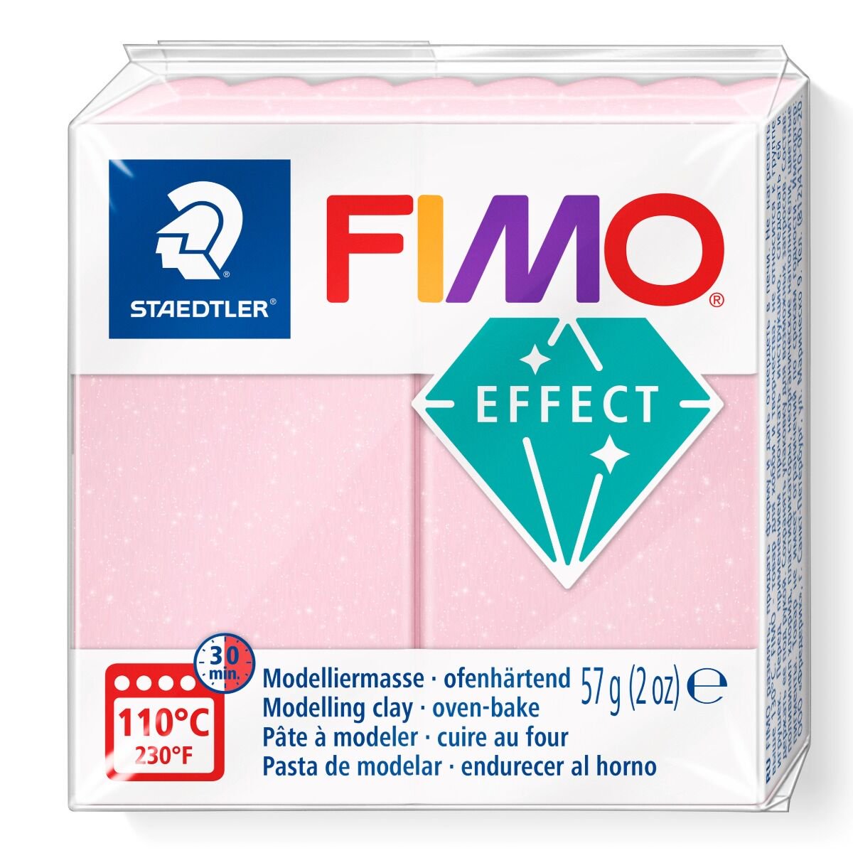 Полимерная глина Staedtler Fimo Effect rose quartz 57гр купить,NaN