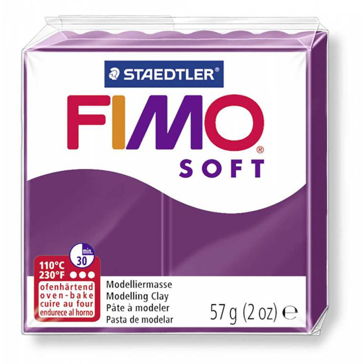 Полимерная глина Staedtler Fimo soft royal violet 57гр купить,NaN