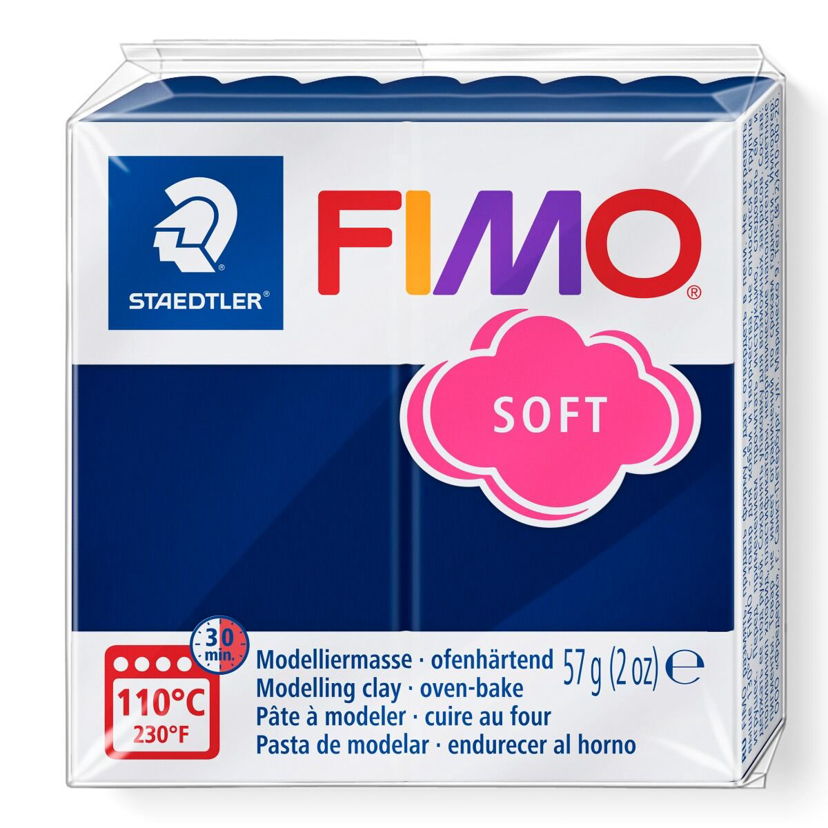 Полимерная глина Staedtler Fimo soft windsor blue 57гр купить,NaN