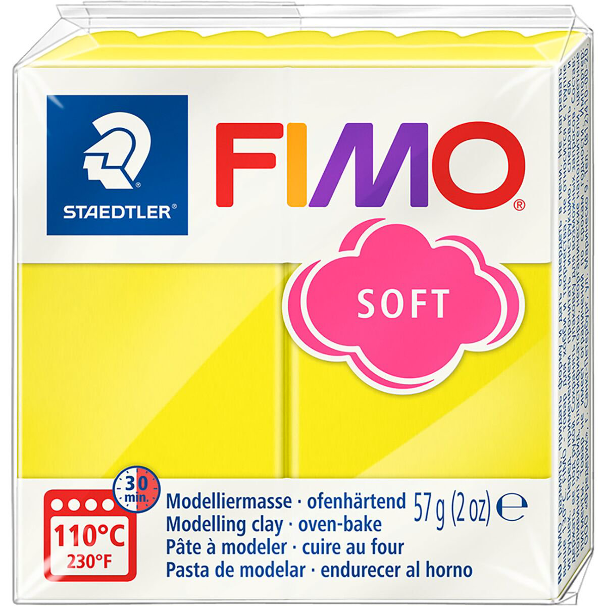 Полимерная глина Staedtler Fimo soft lemon 57гр купить,NaN