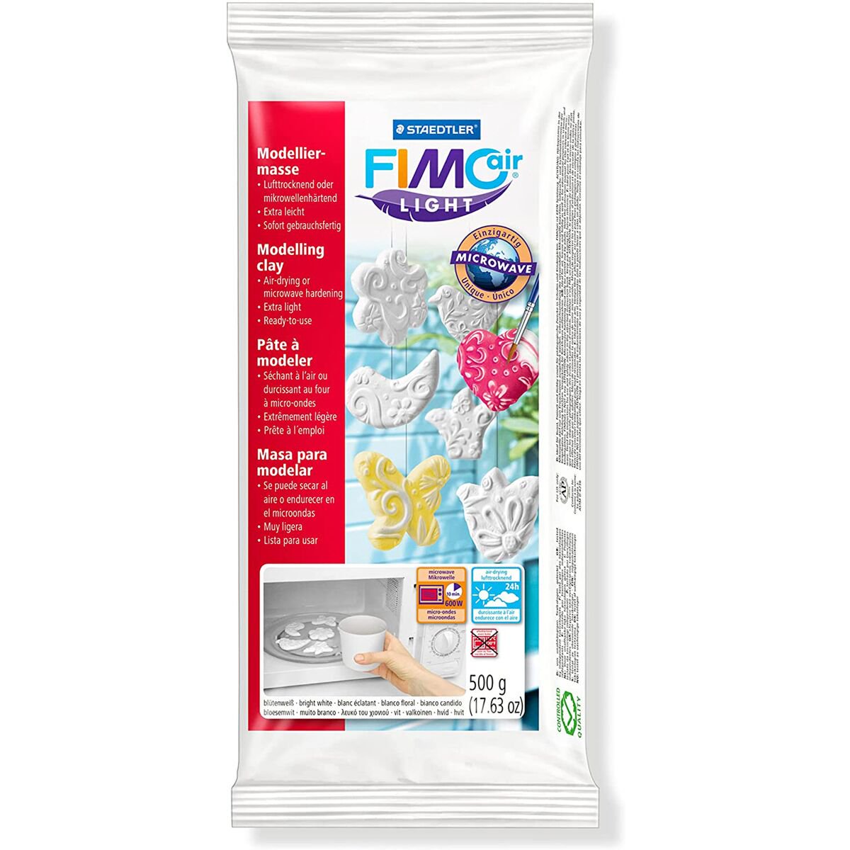 Полимерная глина Staedtler FimoAir light white 500гр купить,NaN