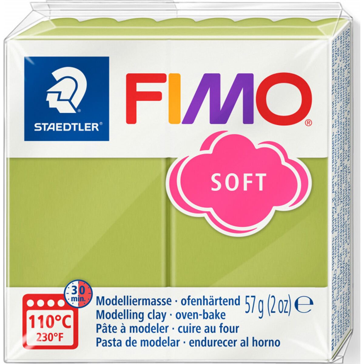 Полимерная глина Staedtler Fimo soft pistachio nut 57гр купить,NaN