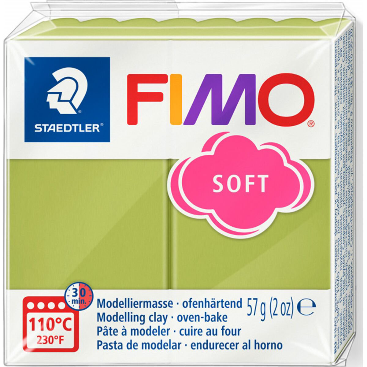 Полимерная глина Staedtler Fimo soft pistachio nut 57гр купить,NaN