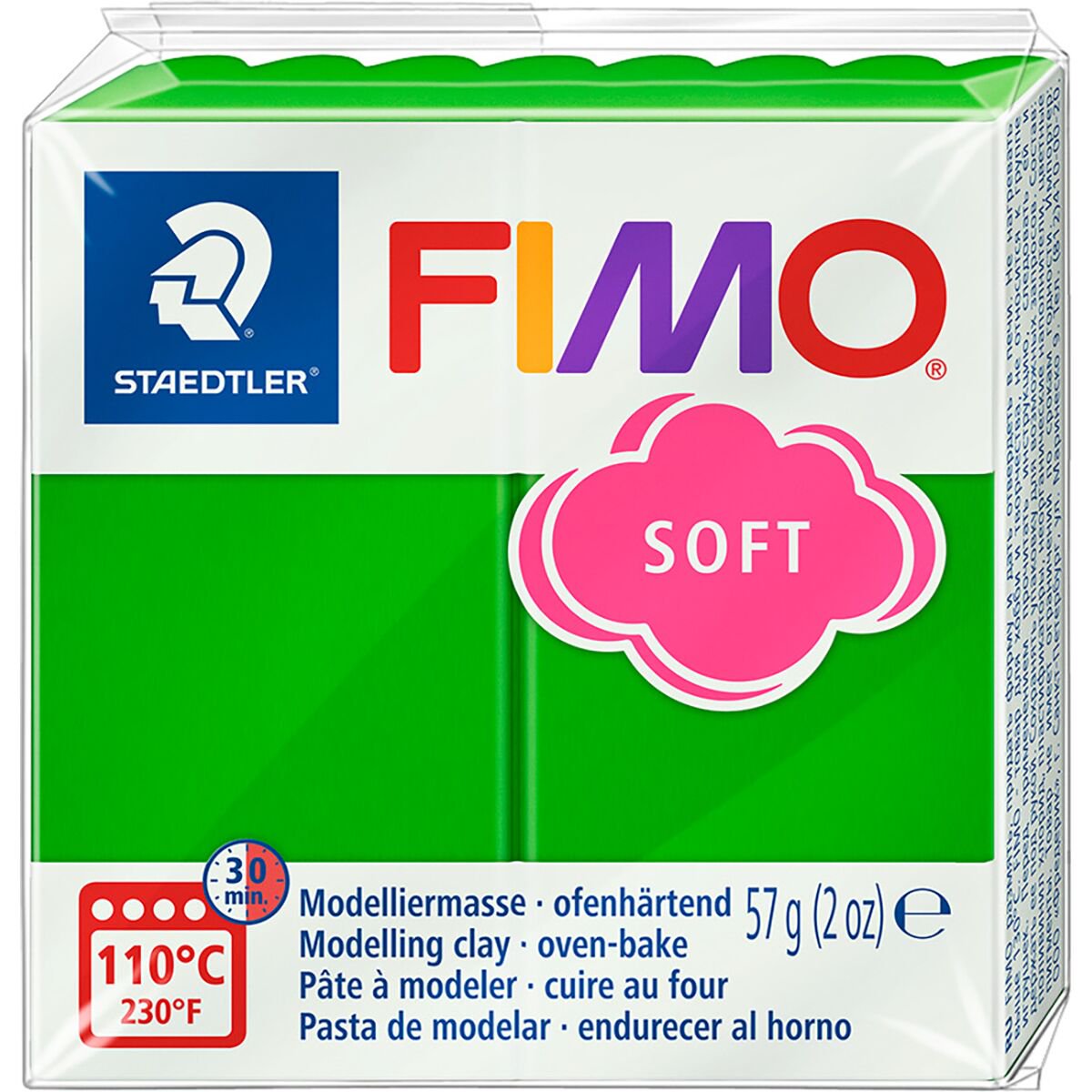 Полимерная глина Staedtler Fimo soft tropical green 57гр купить,NaN