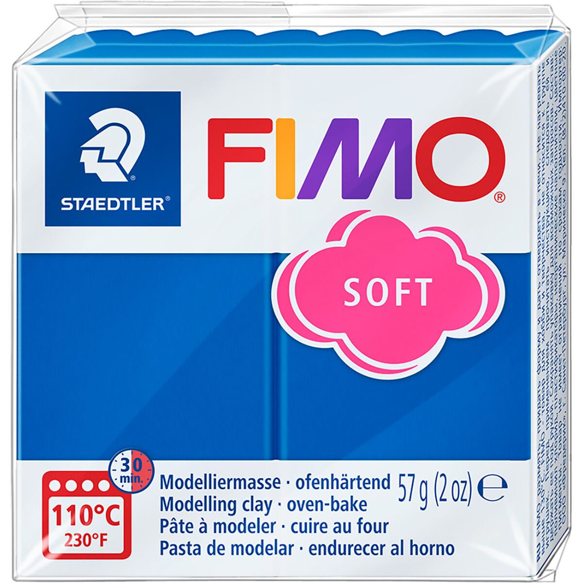 Полимерная глина Staedtler Fimo soft pacific blue 57гр купить,NaN