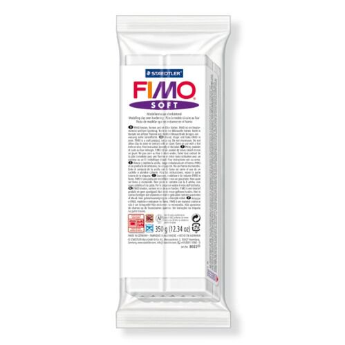 Полимерная глина Staedtler Fimo soft white 454гр купить,NaN