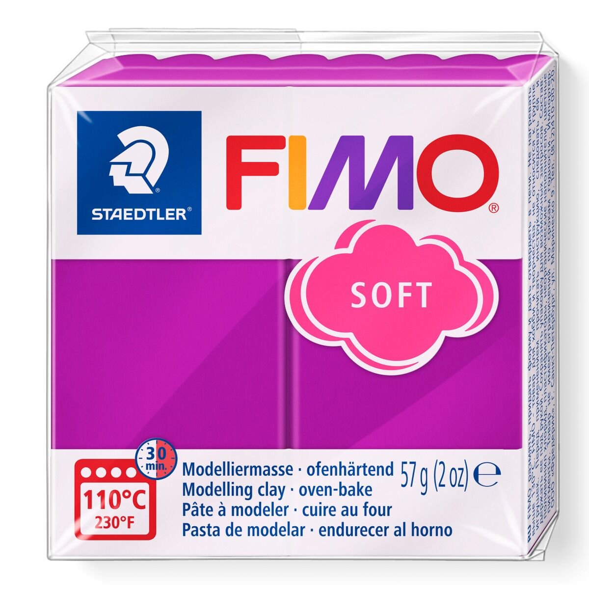 Полимерная глина Staedtler Fimo soft purple 57гр купить,NaN