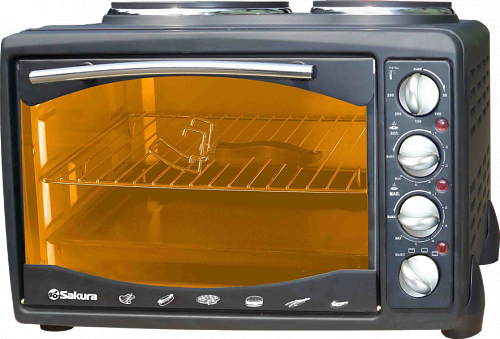 Мини-печь Sakura SA-7007B черная купить,NaN