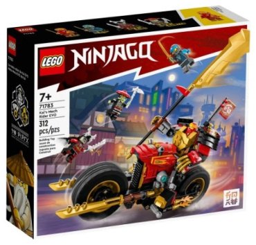 Конструктор LEGO Ninjago: Робот Кая на мотоцикле EVO, деталей 312 шт