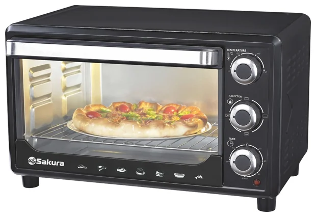 Мини-печь Sakura SA-7002BP черная купить,NaN